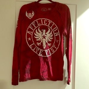 Affliction long sleeve tee